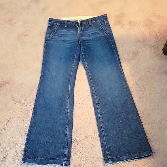 1969 GAP Jean's Limited Edition Dark Wash Boot Cut Jeans Size 6R lightly distres - Picture 4 of 10